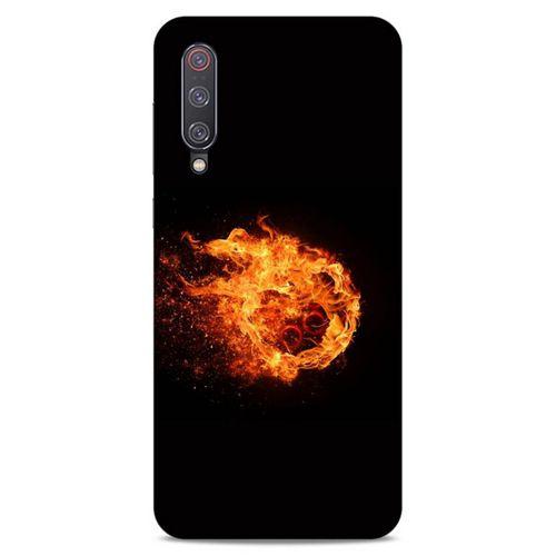 Lopard Xiaomi Mi 9 Uyumlu Kılıf FireX (29) Arka Koruma Kılıfı Ateş Topu