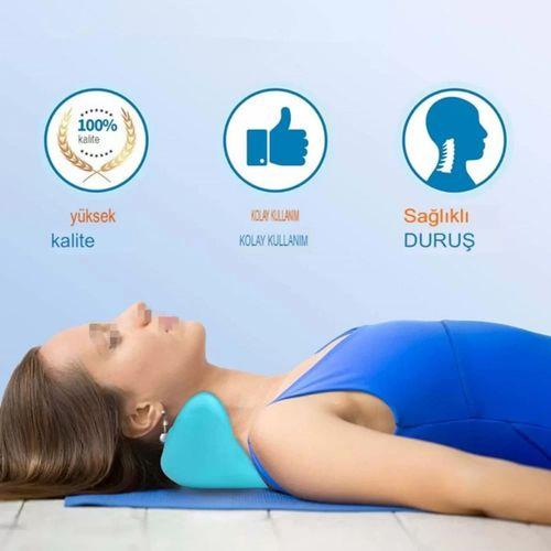 Kayropraktik Boyun Yastığı U Şekilli Masaj Destekli - Bellek Köpük Yastık