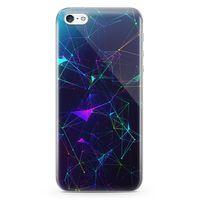 Apple iPhone 5 Kılıf Rainbow Ağlar Arka Kapak Koruma Desenli Full Koruyucu