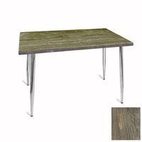 Dockers Manolya Mutfak Masası 80x120 Kromnikel (Werzalit, Wermodin ve Allzalit Tabla) - Old Pine