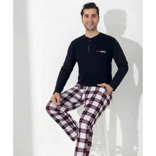 Boyraz 0401 Erkek Uzun Kol Pijama Takımı