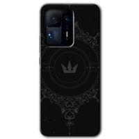MRCİLETİSİM Xiaomi Mi Mix 4 Kılıf HD Desen Baskılı Arka Kapak+Temperli Cam - Siyah Mandala 1