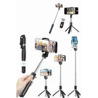 Cep Telefonu Tripod Standı Manyetik Selfie Sopa Bluetooth Uzaktan Kumandalı