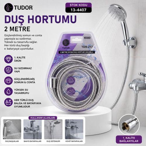 Duş Hortumu 200 cm Esnek Paslanmaz Krom