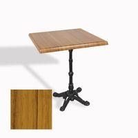 Dockers Çipa 1002 Döküm Ayak Kare Masa 60X60 cm - (Werzalit, Wermodin ve Allzalit Tabla) - Real Teak