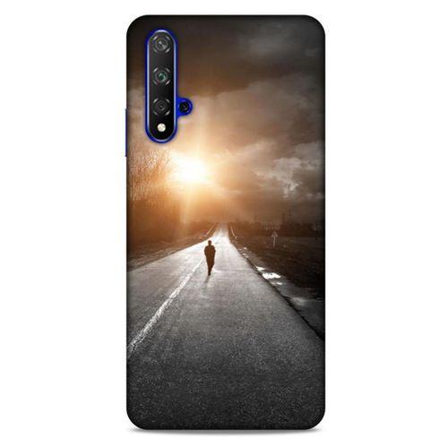 Huawei P Smart S Y8P Kılıf Depresyon (38) Neo Hybrid Kılıf Yeşil Kırmızı Mor