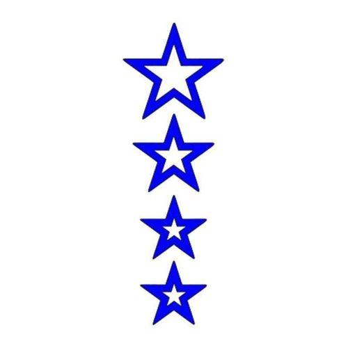 SEVGENT Cg Mavi Yıldızlı Çamurluk Üst Sticker