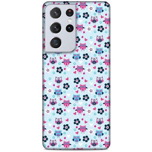 Lopard Samsung Galaxy S21 Ultra Uyumlu Kılıf Baykuşlar (4) Koruma Kılıfı