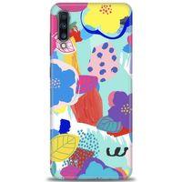 Samsung Galaxy A70 Kılıf HD Baskılı Kılıf - Flowers + Tam Ekran Koruyucu