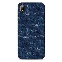 Mermer Desenli (15) Tema Antişok Kılıf Lacivert Huawei Y5 2019 Kılıf