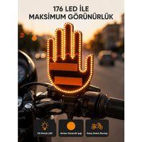 El Hareketiyle Kontrol Edilen 176 Led Amber Güvenlik Lambası