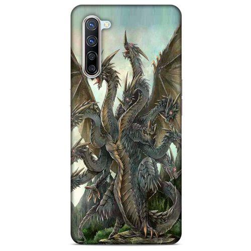 Oppo Reno 3 Pro 5g Kılıf Dragons (35) Fit Design Kılıf 9 Başlı Ejderha