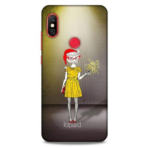 Xiaomi Mi A2 Lite Kılıf FunnyMaX (32) Soft Silikon Kılıf Turuncu Kahve