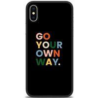 iPhone XS Kılıf HD Baskılı Kılıf - Go Your + Tam Ekran Koruyucu