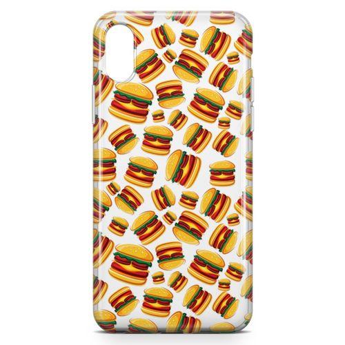 Apple iPhone XS Max Kılıf Hamburger Arka Kapak Koruma Desenli Full Koruyucu