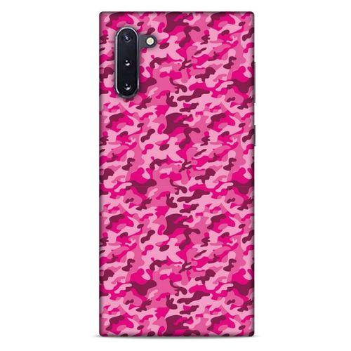 Samsung Galaxy Note 10 Uyumlu Kılıf Pembe Delisi (32) Soft Silikon Kılıf Kamuflaj