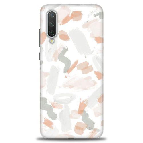 Xiaomi Mi 9 SE Kılıf HD Baskılı Kılıf - Fırça Darbeleri + Tam Ekran Koruyucu