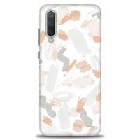 Xiaomi Mi 9 SE Kılıf HD Baskılı Kılıf - Fırça Darbeleri + Tam Ekran Koruyucu