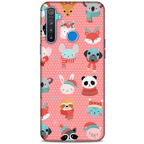 Animax Noel Sevimli Hayvanlar Oppo Realme 5i Kılıf Desenli Silikon