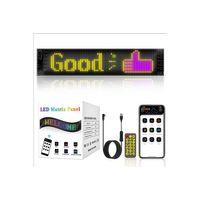 LED Matrix PANEL esnek USB 5V Bluetooth App kaydırma reklam LED araba sloganı esnek RGB Kayan YAZI