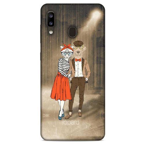 Samsung Galaxy A20 Kılıf FunnyMaX (31) TPU Kılıf Kahverengi