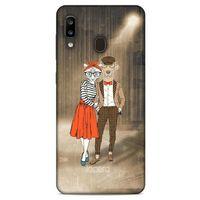 Samsung Galaxy A20 Kılıf FunnyMaX (31) TPU Kılıf Kahverengi