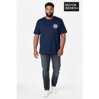 Erkek Büyük Beden N Baskılı 3xl-6xl Bisiklet Yaka Tshırt SPR26BTS510-19