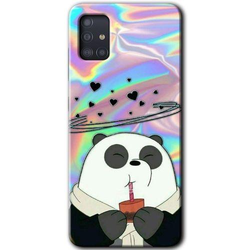 Samsung Galaxy A51 HD Baskılı Kılıf + 9D Tam Ekran Koruyucu - Milkshake Panda