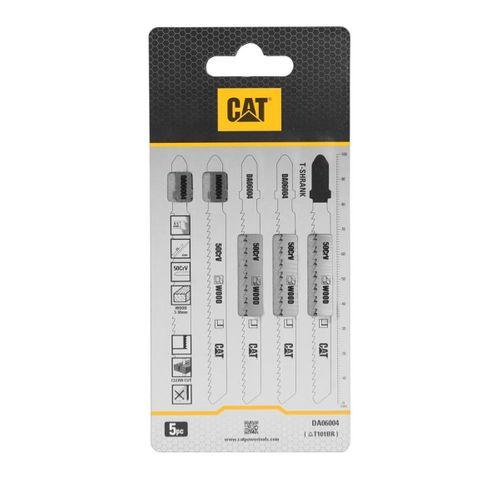CAT DA06004 5 Parça Profesyonel Ahşap Ters Çapaksız Temiz Kesim Dekupaj Testere Bıçağı, Ucu
