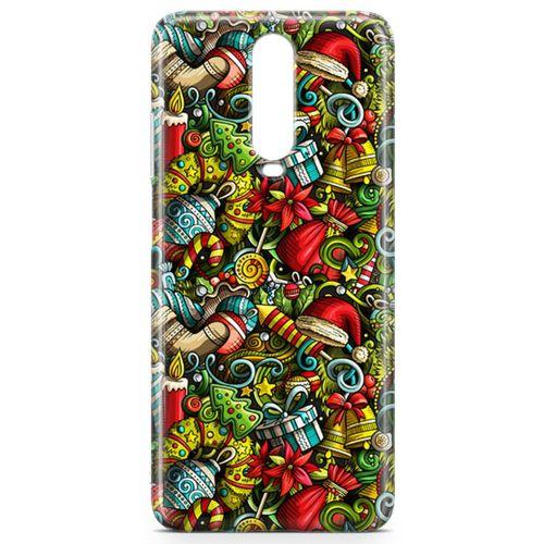 Xiaomi Redmi K30 Kılıf Mery Christmas Doodle Arka Kapak Koruma Desenli Full Koruyucu