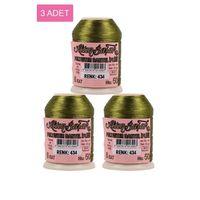 3 Adet Altınbaşak Oya ve Dantel İpi 20 gr - Royaleks - No: 434