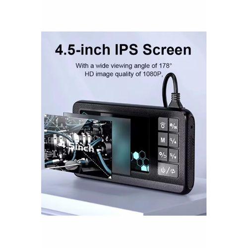 Ekranlı Çift Kameralı 10 Mt Sert Kablo Endoskop Kamera 8 Mm 4.3 Inc Hafıza Kart Destekli