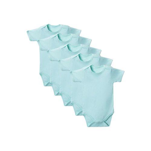 Yeşil Yarım Kol Body Zıbın 2-7 YAŞ Çocuklar İçin (5 ADET) Alttan Çıtçıtlı Özel Gereksinimli