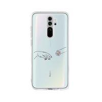 Xiaomi Redmi Note 8 Pro Hand And Paw Şeffaf Telefon Kılıfı