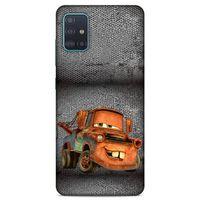 Lopard Samsung Galaxy A51 Uyumlu Kılıf PickUpX (50) Shockproof Kılıf Orange Car