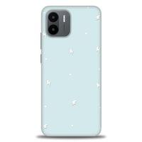 Xiaomi Redmi A1 Kılıf HD Baskılı Kılıf - Beyaz Şimşekler + Tam Ekran Koruyucu