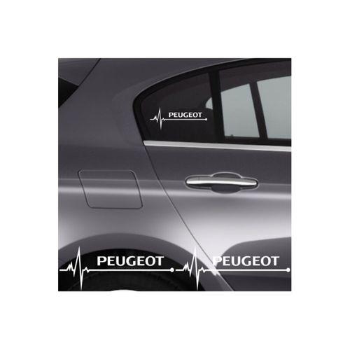 Peugeot 4007 İçin Uyumlu Aksesuar Oto Ritim Sticker 2 Adet 20*9 Cm