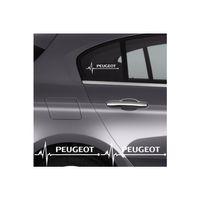 Peugeot 4007 İçin Uyumlu Aksesuar Oto Ritim Sticker 2 Adet 20*9 Cm