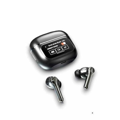 Yeni Nesil Anc Özellikli Çağrı Cevaplayan Dokunmatik Ekranlı Bluetooth Kulaklık Siyah