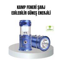 Güneş Enerjili Kamp Lambası Şarjlı Taşınabilir Kompakt Açık Hava Işığı