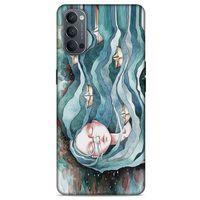 Oppo Reno 4 Kılıf Depresyon (45) Liquid Air Kılıf Bordo Gri