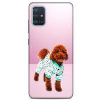 Samsung Galaxy A51 Kılıf Köpek Kıyafetleri (33) Hybrid Kılıf Poodle Pijama