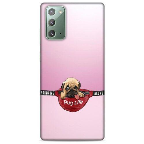 Samsung Galaxy Note 20 Kılıf Köpek Kıyafetleri (5) Koruma Kabı Yavru Pug Çanta