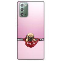 Samsung Galaxy Note 20 Kılıf Köpek Kıyafetleri (5) Koruma Kabı Yavru Pug Çanta