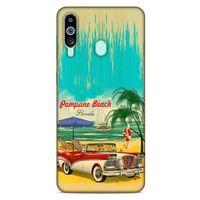 Retro (16) Desen Kalın Kılıf Renkli Samsung Galaxy M40 Kılıf