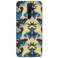 Kamuflaj 24 Oppo A5 2020 Kılıf Silikon Kapak