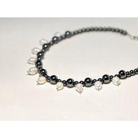 İNCİLİ HEMATİT KOLYE