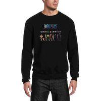 Zoro One Piece Baskılı Siyah Erkek Sweatshirt