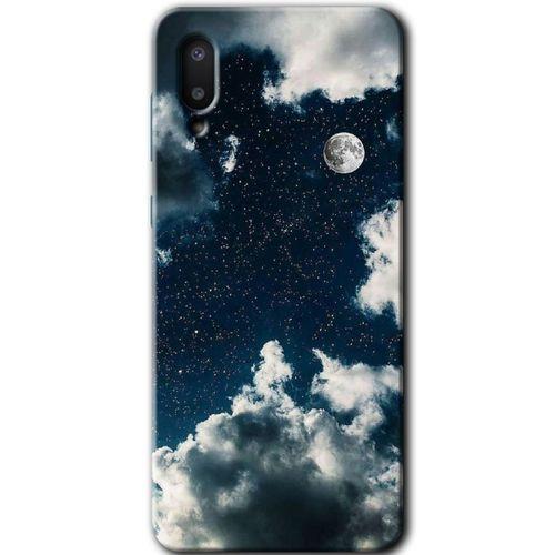 MRCİLETİSİM Samsung Galaxy A02 Kılıf Baskılı Kapak - Gece Gökyüzü +Tam Ekran Koruyucu