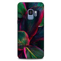 Lopard Samsung Galaxy S9 Uyumlu Kılıf Bahar (25) Antişok Kapak Fuşya Yeşil